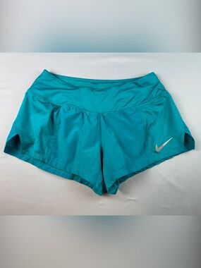 Nike Dri-Fit Women’s Running Shorts Teal Lined XS